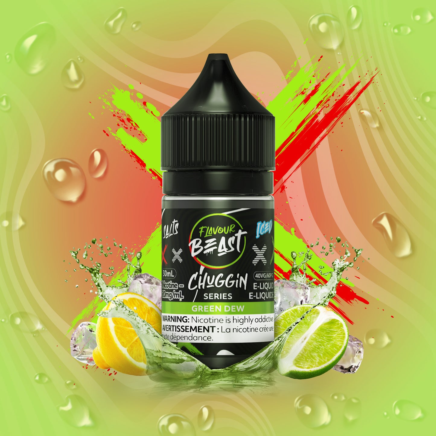 Salt Nicotine Flavour: Chuggin Green Dew Flavour Beast chuggin series | Supa Vapes - Hawkesbury, Ottawa & Ontario Vape Shop