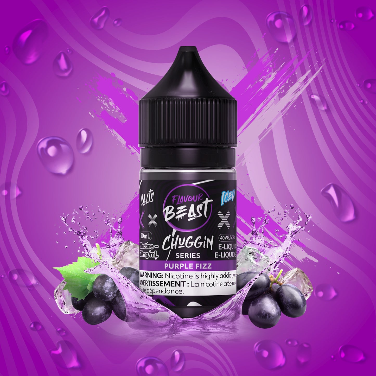 Salt Nicotine Flavour: Chuggin Puple Fizz Flavour Beast chuggin series | Supa Vapes - Hawkesbury, Ottawa & Ontario Vape Shop