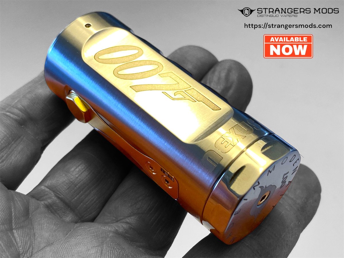 Strangers Mods Nexus 007 gold-plated mechanical vape mod