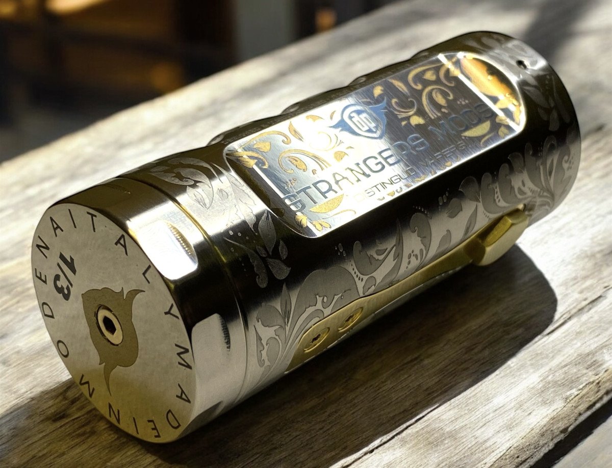 Strangers Mods Nexus Ottocento engraved mechanical vape mod