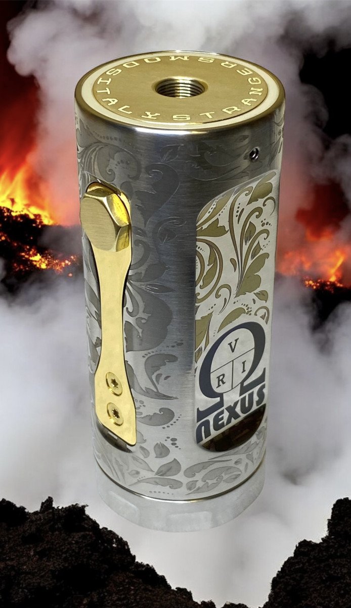 Strangers Mods Nexus Ottocento gold-plated mechanical mod