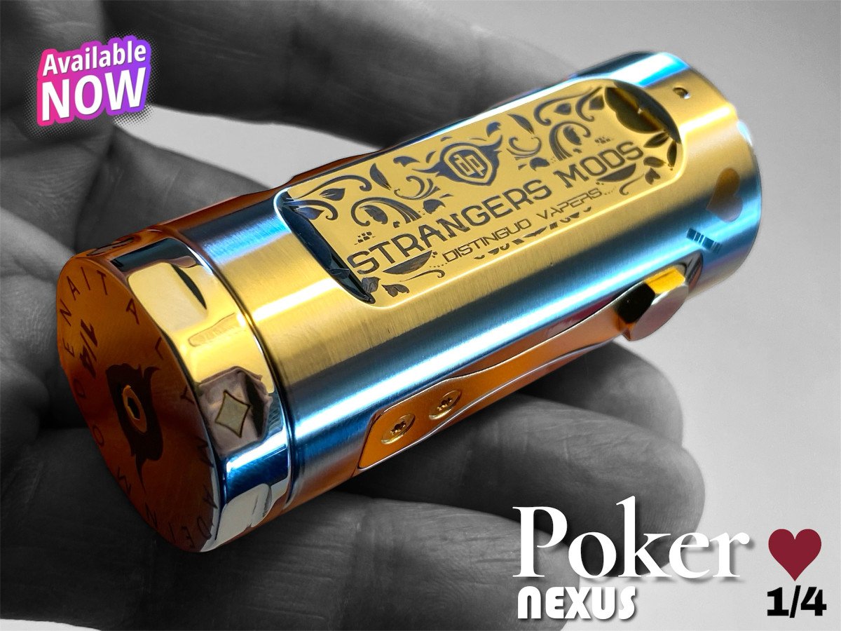 Strangers Mods Nexus Poker Hearts engraved mechanical vape mod