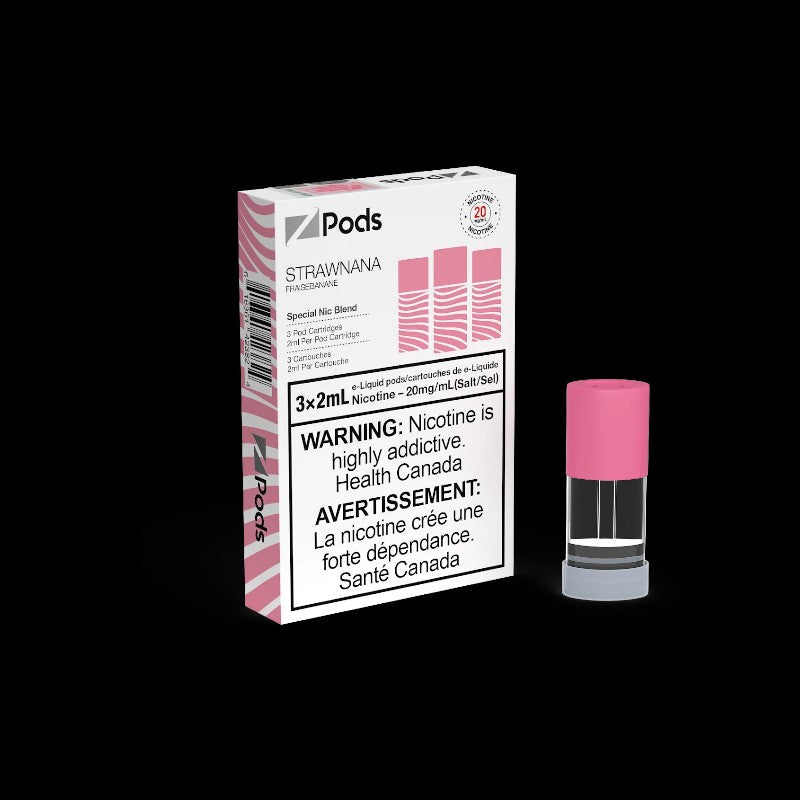 Z Pods Ice Grape flavour pod with 20mg nicotine strength, smooth and satisfying vape experience, ideal for vapers in Ontario and Quebec.