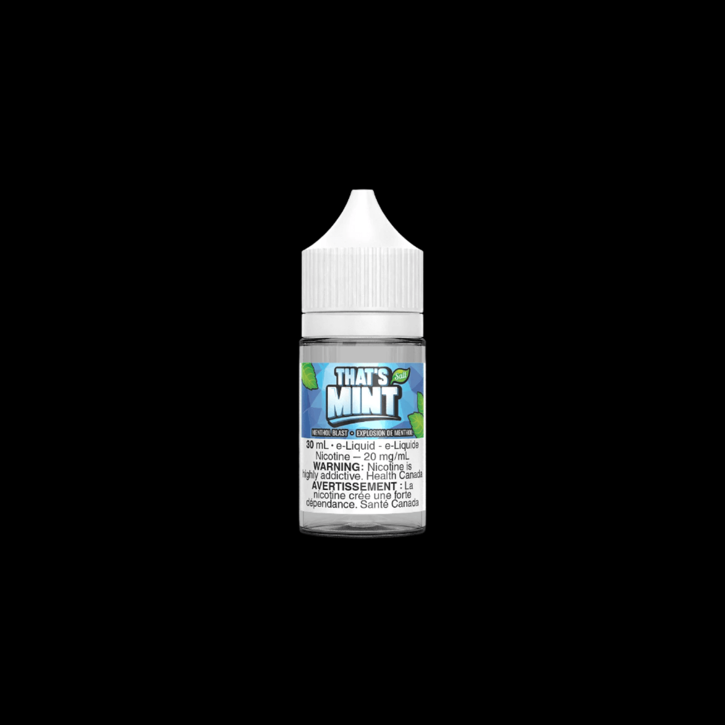 That's mint - salt Pure Ice 12mg - crisp menthol salt e-juice with refreshing mint profiles, available in Hawkesbury, Ottawa, and across Ontario.
