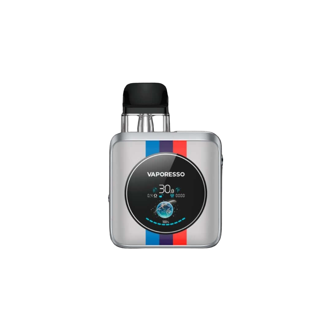 VAPORESSO XROS 4 Nano Pod Kit, Aquamarine flavour, built-in 1350mAh battery, 30W max output, COREX 2.0 pods, smooth vaping experience, ideal for Ontario and Quebec vapers.