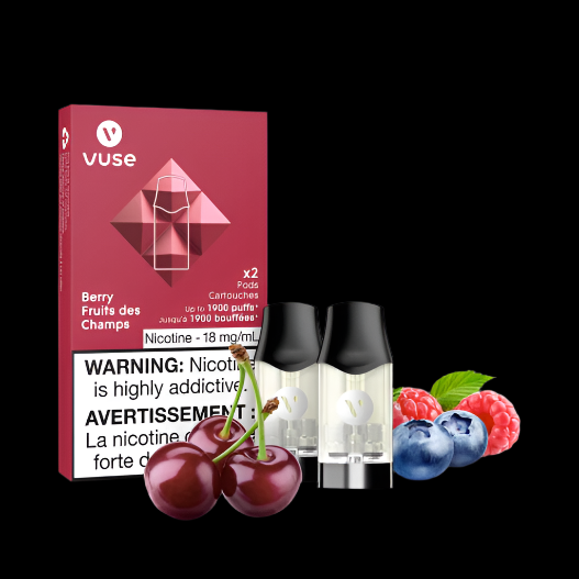Vuse Pods Flavour: Berry Watermelon Nicotine Strength: 2% (20mg) VUSE epods (2 PCK) | Supa Vapes - Hawkesbury, Ottawa & Ontario Vape Shop