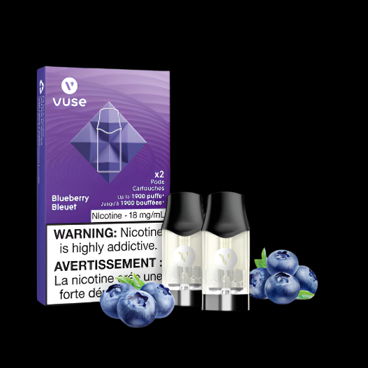 Vuse Pods Flavour: Blueberry Nicotine Strength: 2% (20mg) VUSE epods (2 PCK) | Supa Vapes - Hawkesbury, Ottawa & Ontario Vape Shop