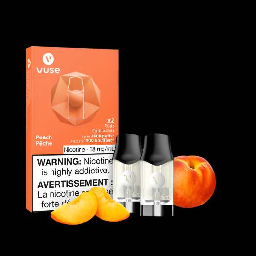 Vuse Pods Flavour: Peach Nicotine Strength: 2% (20mg) VUSE epods (2 PCK) | Supa Vapes - Hawkesbury, Ottawa & Ontario Vape Shop