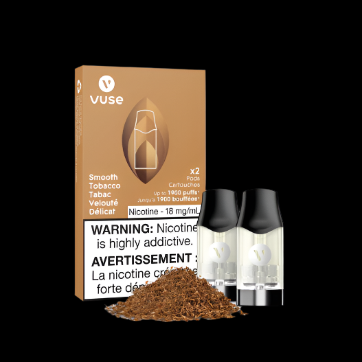 Vuse Pods Flavour: Smooth Tobacco Nicotine Strength: 2% (20mg) VUSE epods (2 PCK) | Supa Vapes - Hawkesbury, Ottawa & Ontario Vape Shop