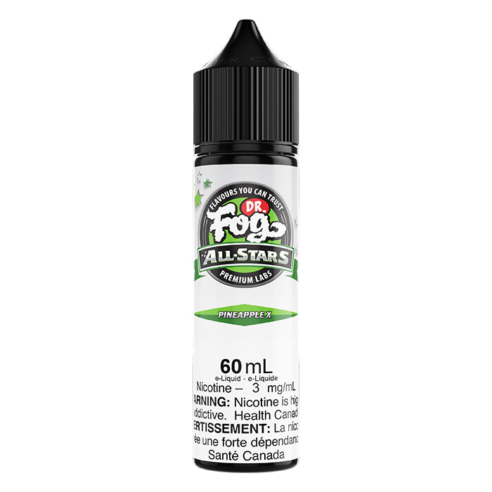 Dr. Fog All Stars Pineapple X Freebase E-Juice 60mL - Supa Vapes