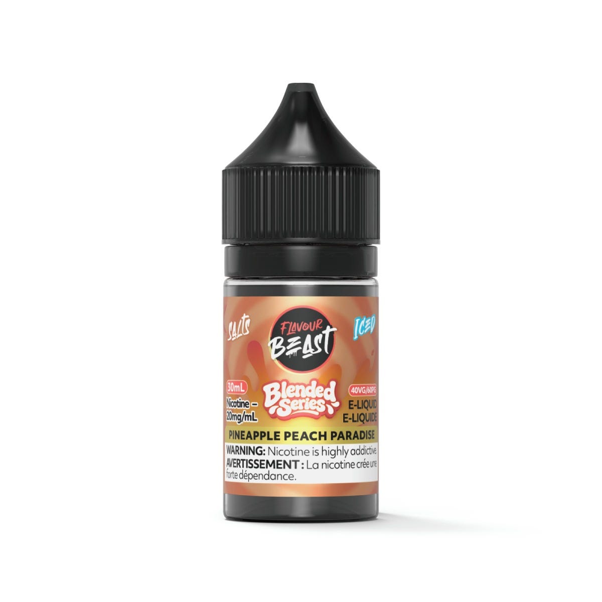 Flavour Beast E-Liquid 30mL in Pineapple Peach Paradise Iced flavour, 20mg salt nic | Supa Vapes Canada
