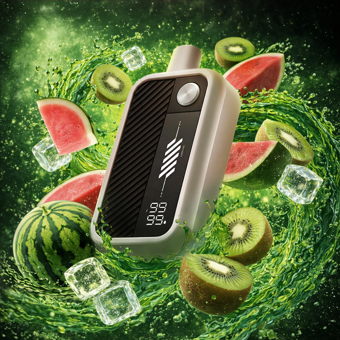 Flavour Beast Mode Max 3 Epic Unleashed 60K disposable vape in Epic Watermelon Kiwi Iced flavour, 60,000 puffs, 20mg salt nicotine, available at Supa Vapes Canada