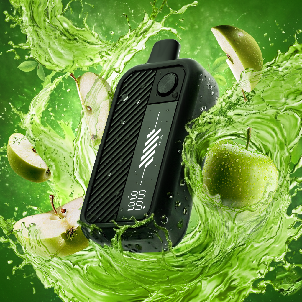 Flavour Beast Mode Max 3 60K disposable vape in Gusto Green Apple flavour, 60,000 puffs, 20mg salt nicotine, available at Supa Vapes Canada.
