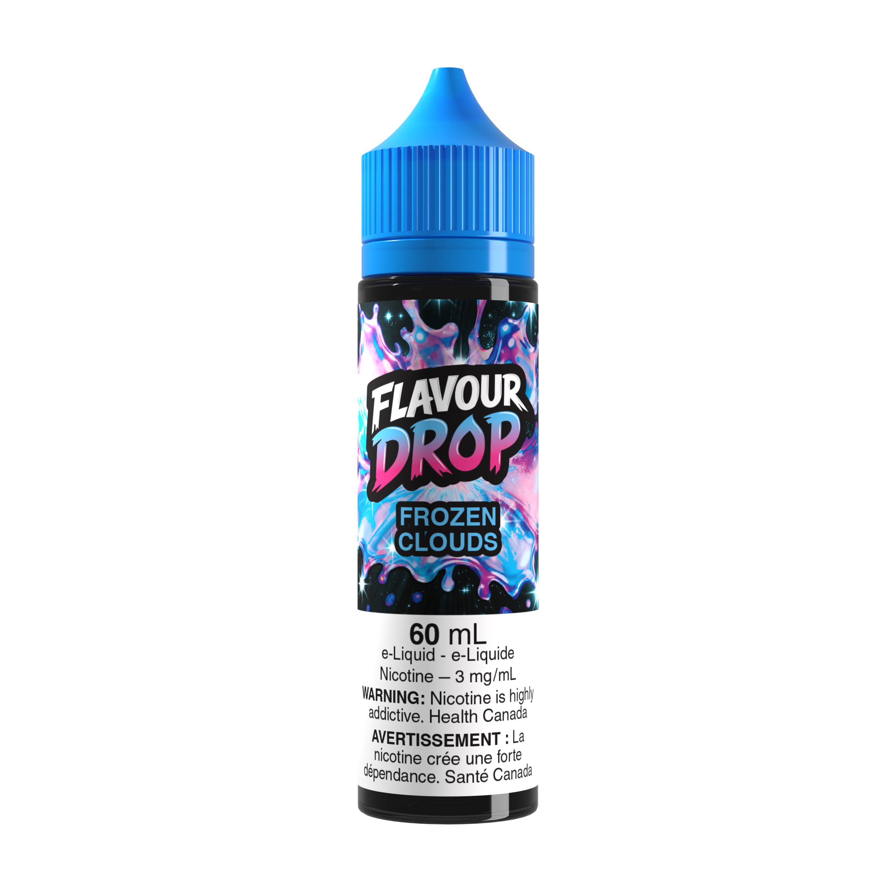 Flavour Drop Freebase Frozen Clouds 60mL e-liquid bottle