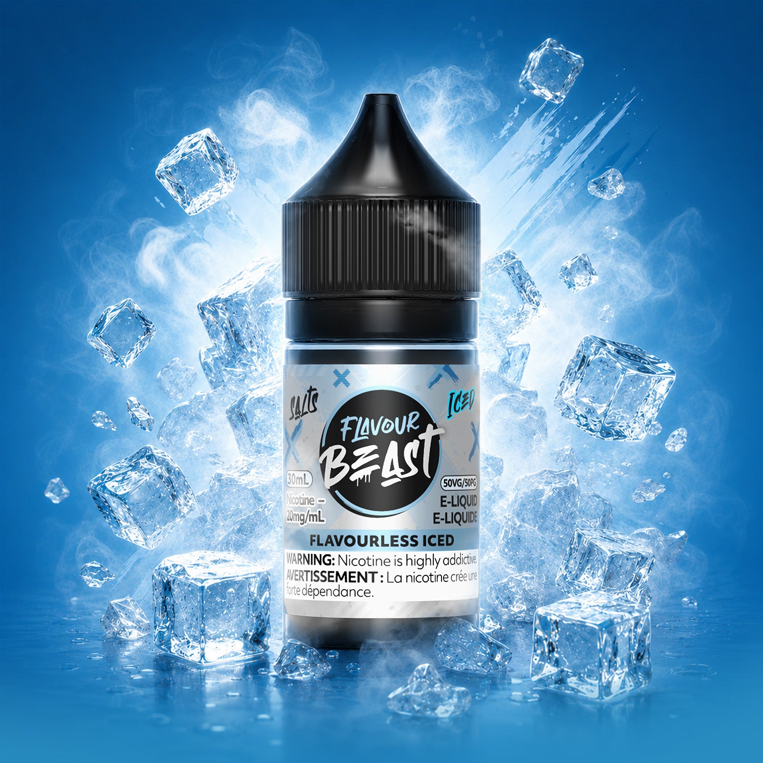 Flavourless Beast Iced Salt Nic E-Juice 30mL - Supa Vapes