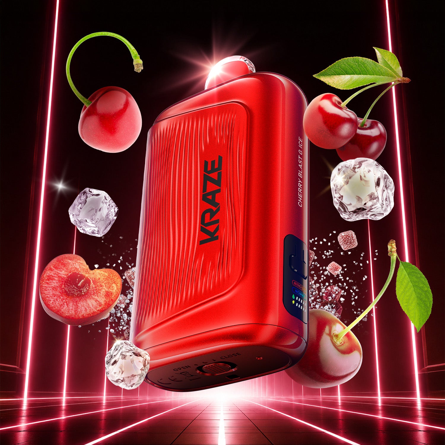 Kraze Giga 40ML Cherry Blast Ice Disposable Vape