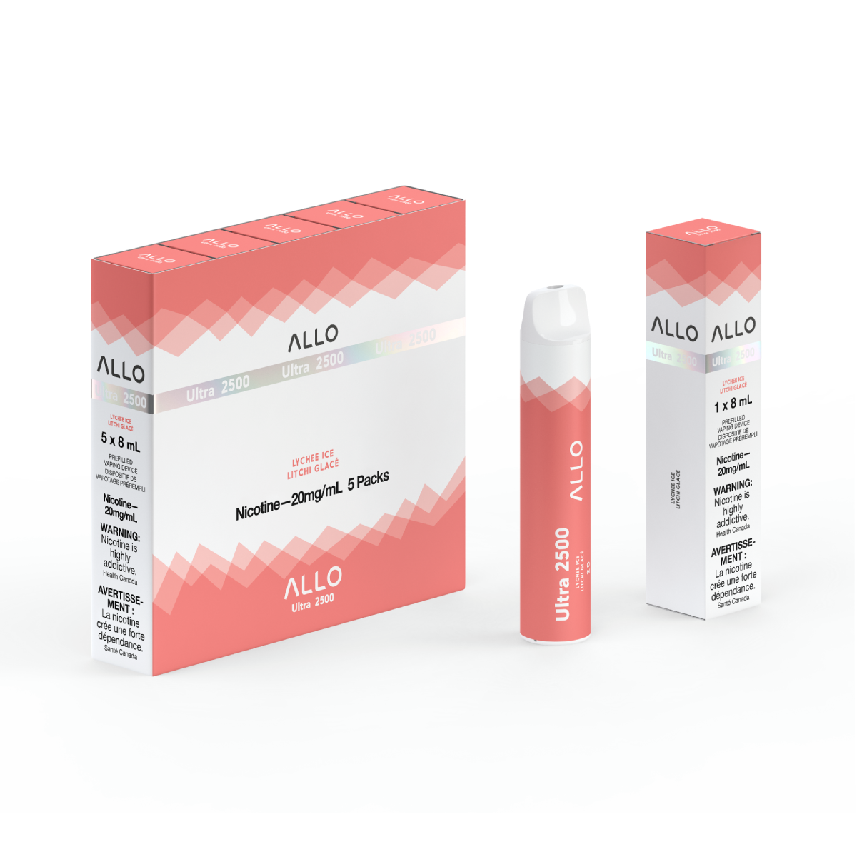 Allo Ultra 2500 Disposable Vape — Lychee Ice