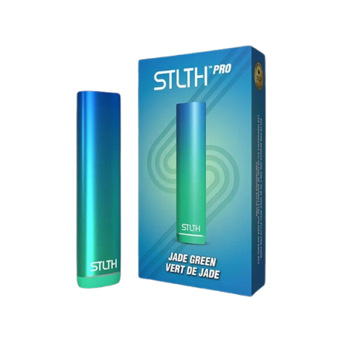 STLTH PRO Device, Midnight Black colour, sleek design with powerful 800mAh battery and USB Type-C charging, delivering rich flavor and smooth draws, ideal for Ontario and Quebec vapers.