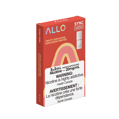 Allo Sync Pods Strawberry Kiwi - high-quality vape pods with smooth draw and bold flavour, available in Hawkesbury, Ottawa, and across Ontario.