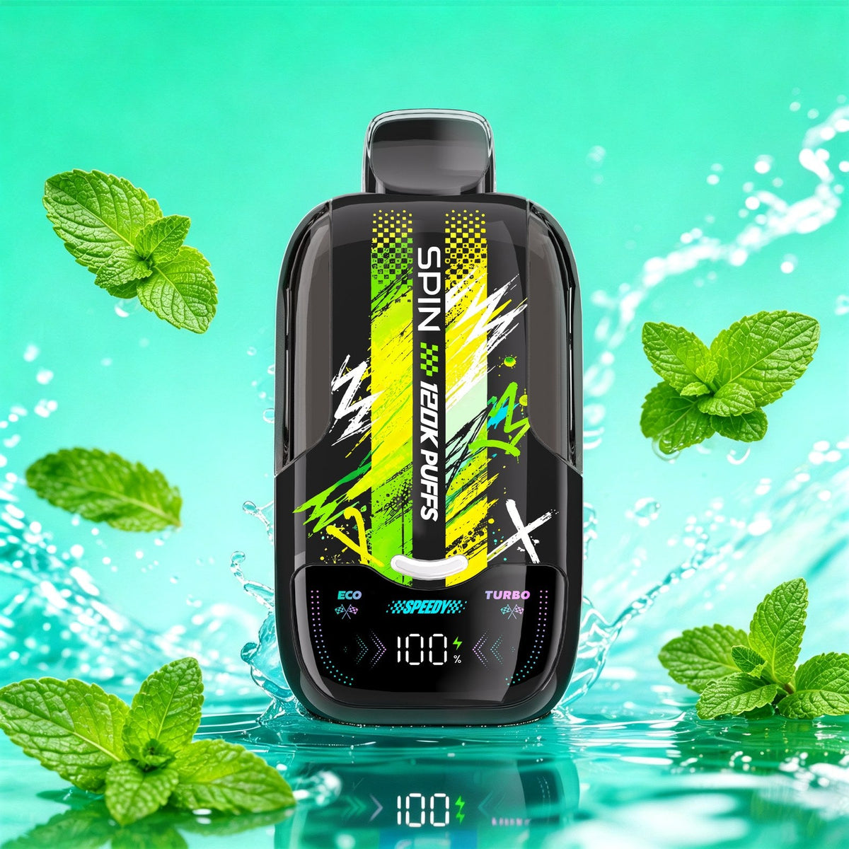 SPIN Speedy 120K Extreme Mint disposable vape | Supa Vapes Canada
