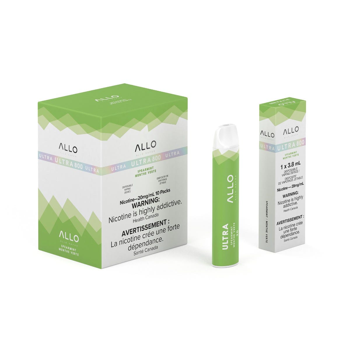 Allo Ultra 800 Disposable Vape — Spearmint