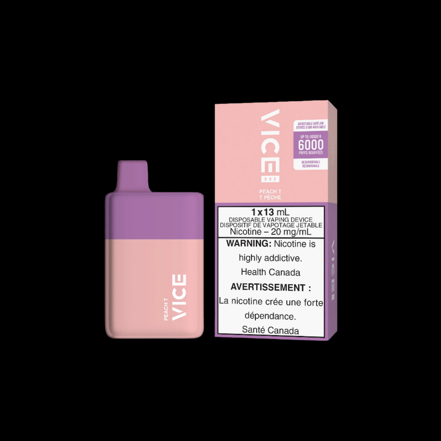 Disposable Vape Flavour: Peach T Get VICE box 6000 now at Supa Vapes, your go-to vape shop in Hawkesbury, Ottawa & Ontario. Shop premium vapes, pods, e-liquids, and accessories from trusted brands.