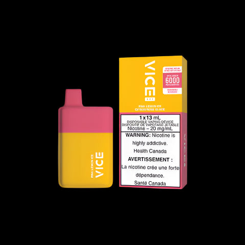 Disposable Vape Flavour: Pink Lemon Ice Get VICE box 6000 now at Supa Vapes, your go-to vape shop in Hawkesbury, Ottawa & Ontario. Shop premium vapes, pods, e-liquids, and accessories from trusted brands.