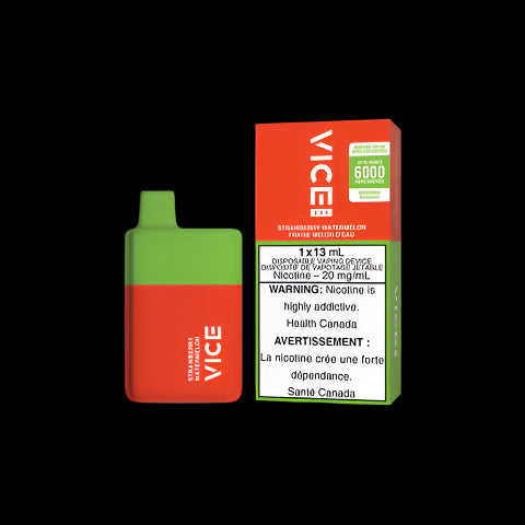 Disposable Vape Flavour: Strawberry Watermelon Get VICE box 6000 now at Supa Vapes, your go-to vape shop in Hawkesbury, Ottawa & Ontario. Shop premium vapes, pods, e-liquids, and accessories from trusted brands.