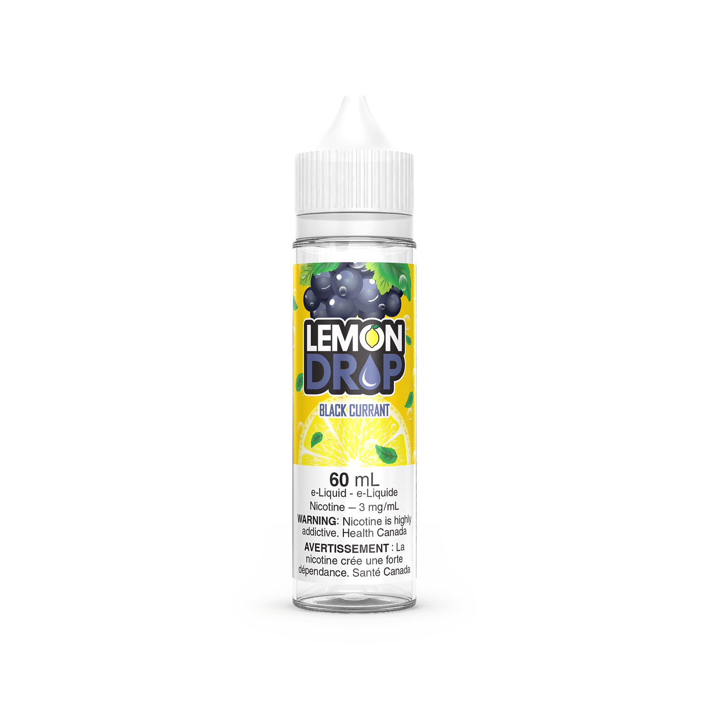 Lemon Drop vape juice, Banana flavour, 6mg nicotine, tangy lemon and sweet banana blend, fruity and refreshing vape juice, ideal for Ontario and Quebec vapers.