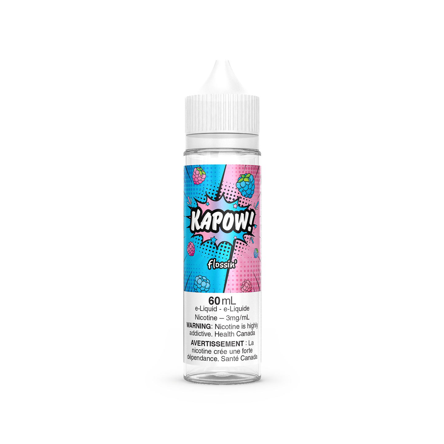 KAPOW! vape juice, Belts flavour, 6mg nicotine, sweet and flavorful vape juice, smooth and enjoyable vaping experience, perfect for Ontario and Quebec vapers.