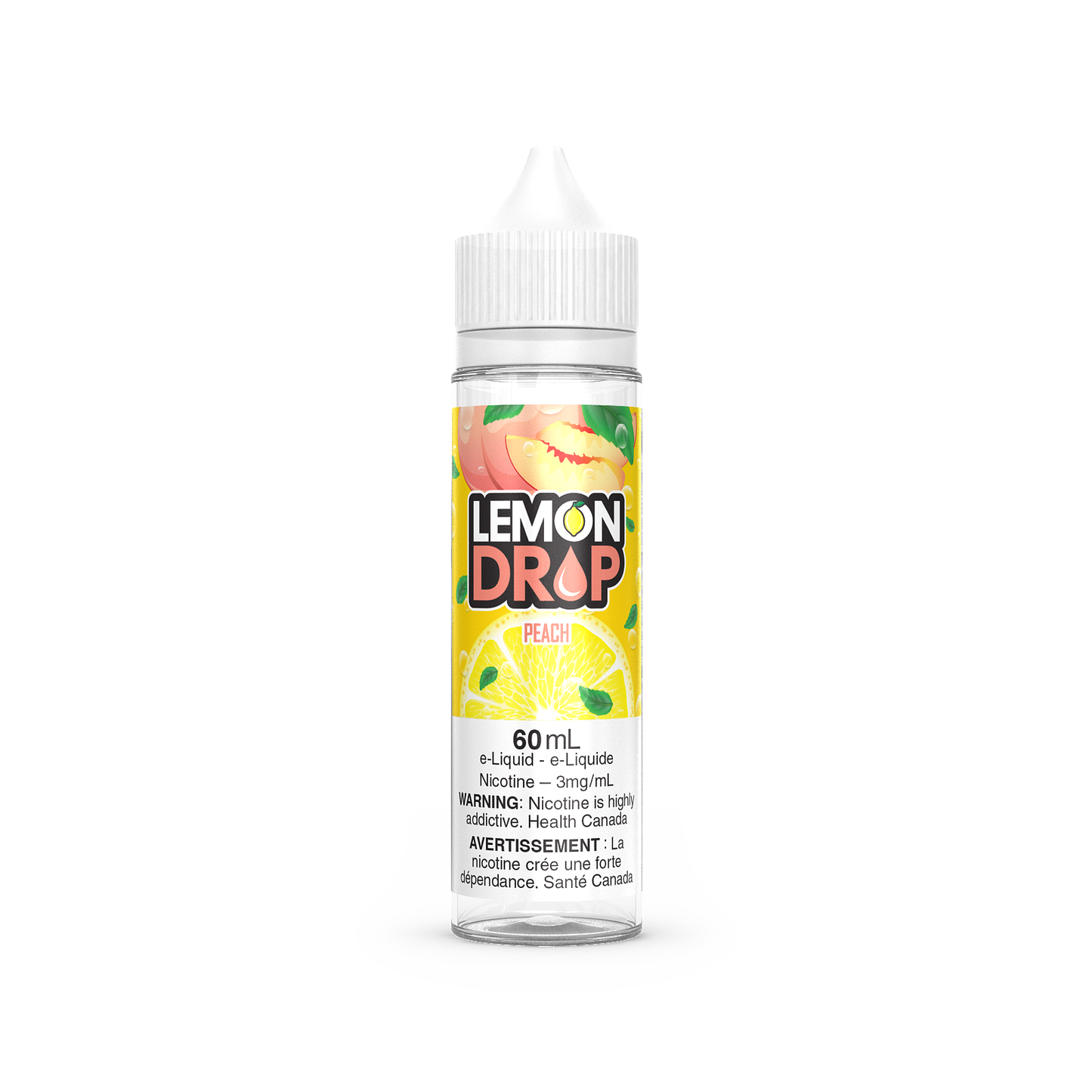 Lemon Drop vape with Blood Orange flavour, 6mg nicotine strength, zesty citrus vape, ideal for Ontario and Quebec customers.