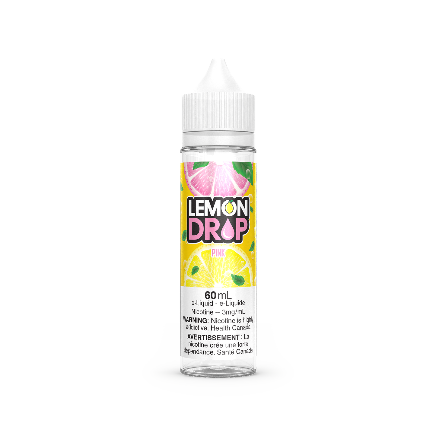 Lemon Drop vape juice, Blue Raspberry flavour, 0mg nicotine, zesty lemon and blue raspberry blend, citrus flavor crafted for Ontario and Quebec vape enthusiasts.