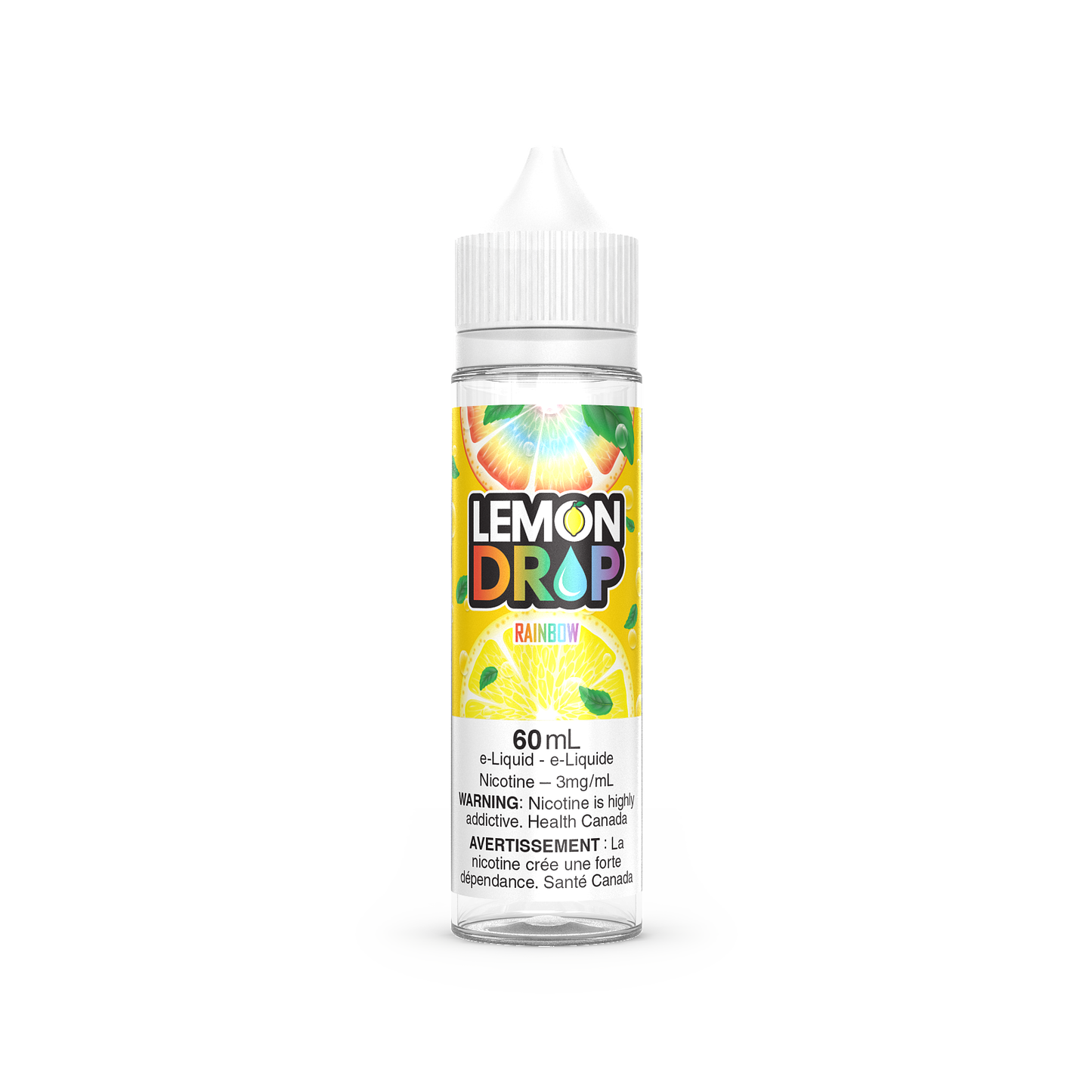 Lemon Drop, Blue Raspberry flavour with 3mg nicotine, refreshing citrus blend perfect for Ontario and Quebec vapers.