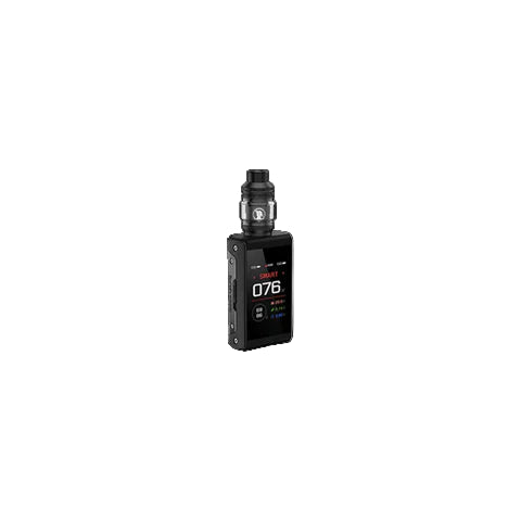 GEEKVAPE Aegis T200 Sub-Ohm Tank Kit, Black variant, durable 200W touchscreen vape kit with IP68 water and dust resistance, ideal for Ontario and Quebec vapers.