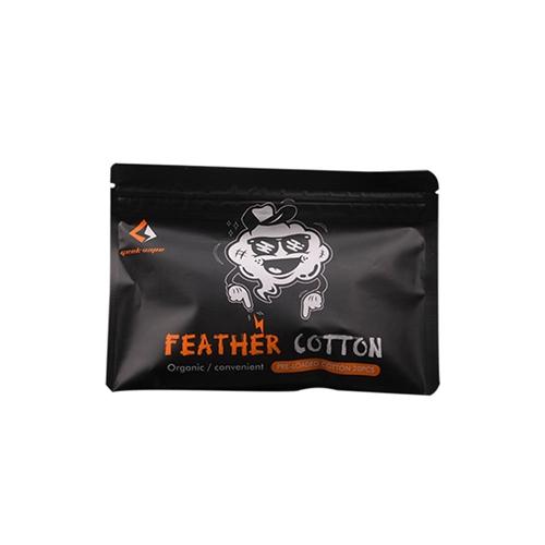 GEEKVAPE Feather Cotton, organic feather-style cotton strips, enhanced flavor and easy wicking, ideal for Ontario and Quebec vapers using RTA or RDA tanks.