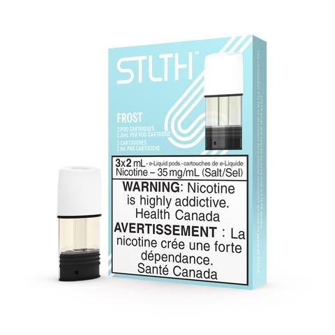 STLTH Pods (3 Pods), Blue Raspberry flavour, 20mg nicotine strength, smooth and satisfying vape pods designed for adult vapers in Ontario and Quebec switching from cigarettes.