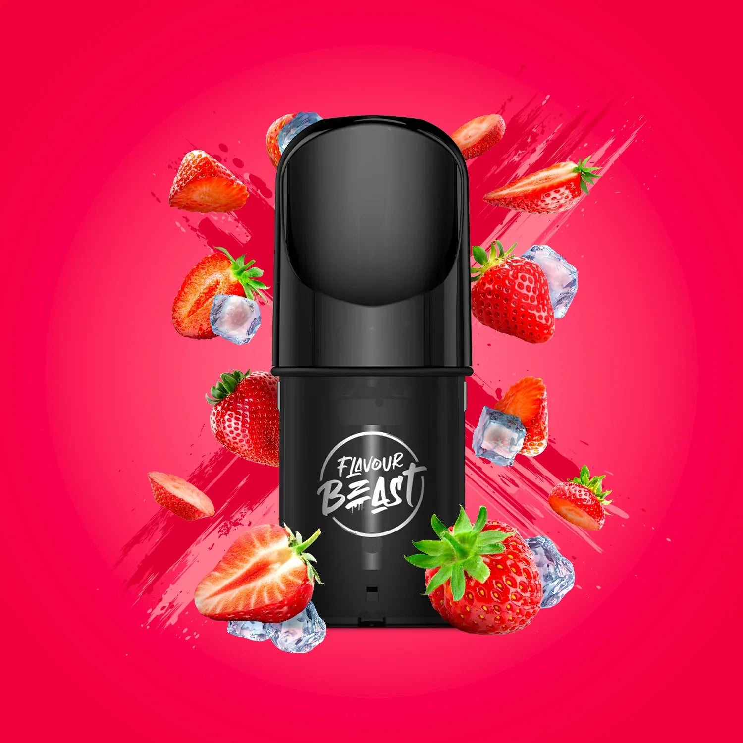 Flavour Beast Pods, Famous Fruit KO Iced flavour, high-quality vape juice, compatible with STLTH and Allo devices, ideal for vapers in Ontario and Quebec.