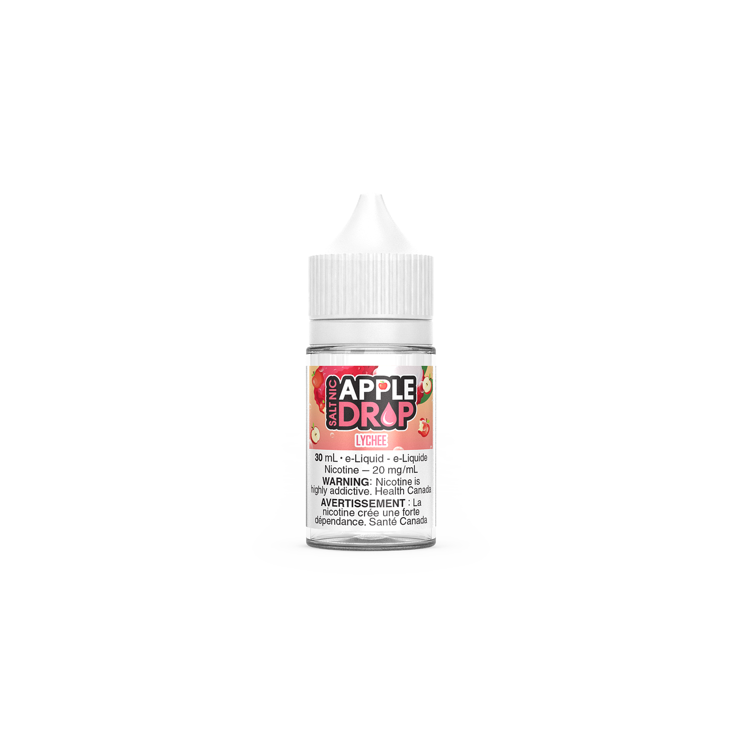 Apple Drop Salt 30mL, Double Apple flavour, BOLD 50 nicotine strength, smooth and strong nicotine salt vape for Ontario and Quebec customers.