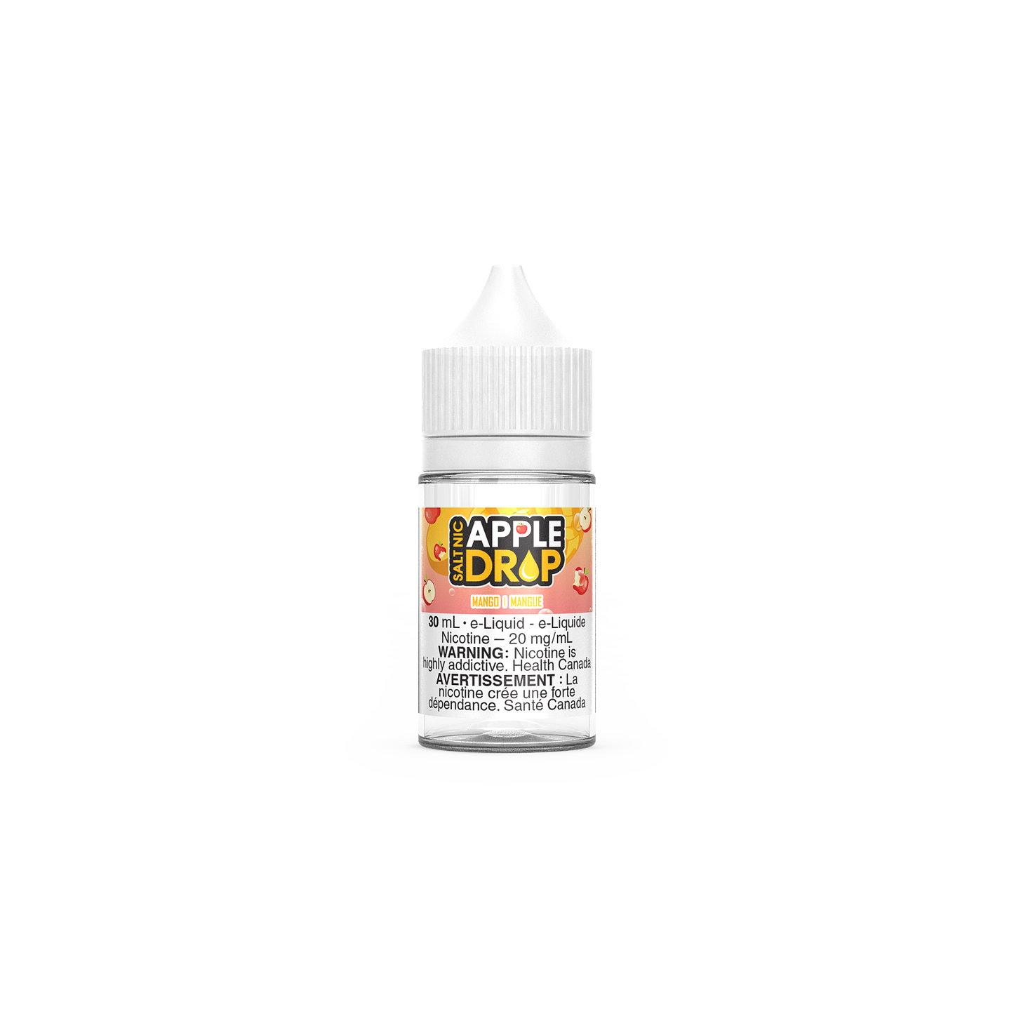 Apple Drop Salt 30mL, Grape flavour, 12mg nicotine strength, smooth crisp apple vape, ideal for Ontario and Quebec vapers.