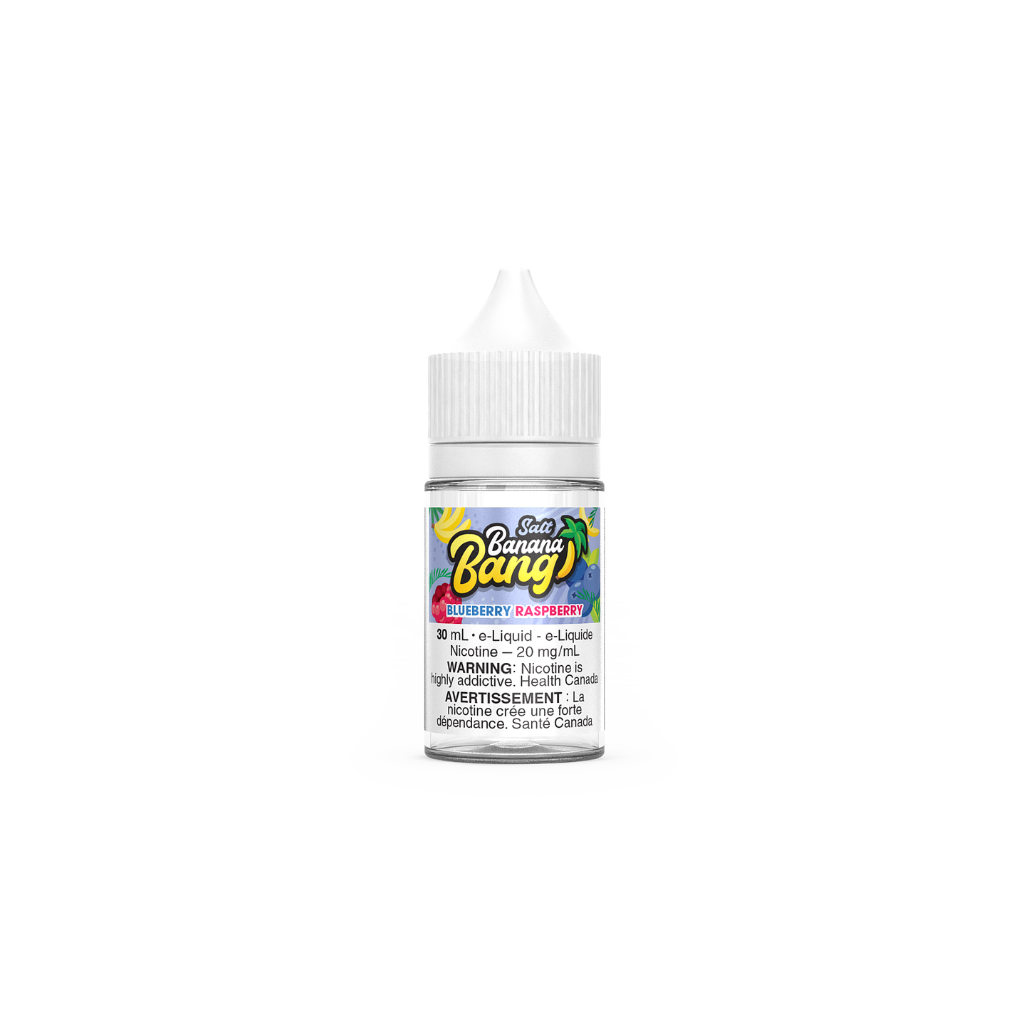 Banana Bang Salt 30mL, Apple Grape flavour, 20mg nicotine strength vape juice for smooth and vibrant vaping experience in Ontario and Quebec.