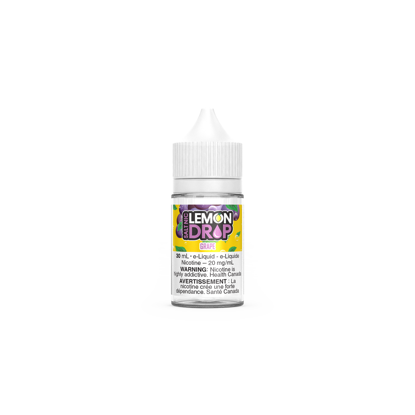 Lemon Drop - Salt Nic, Black Currant flavour, 20mg nicotine strength, bold and tangy citrus blend, smooth vaping experience, ideal for Ontario and Quebec vapers.