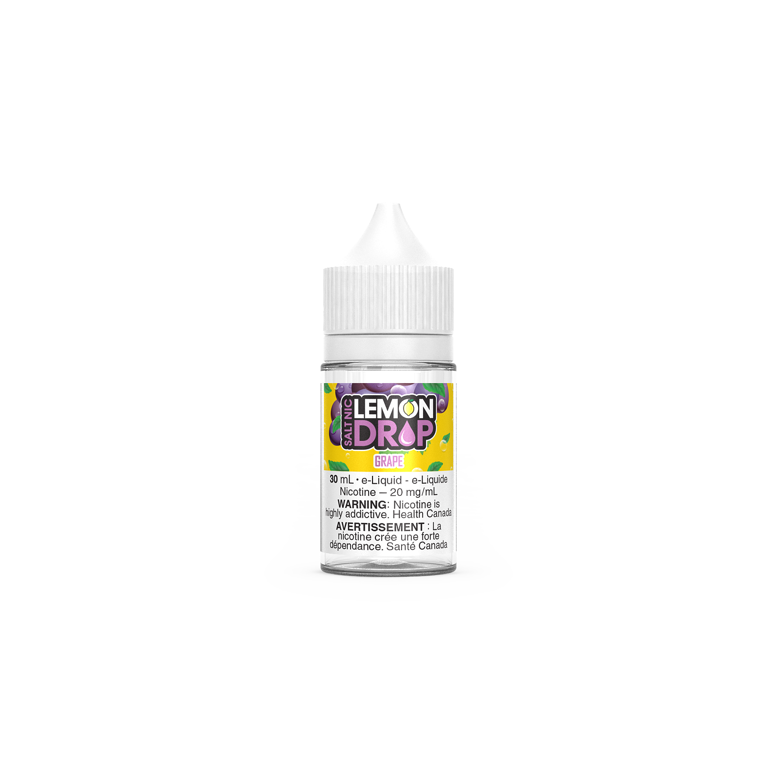 Lemon Drop - Salt Nic, Black Currant flavour, 20mg nicotine strength, bold and tangy citrus blend, smooth vaping experience, ideal for Ontario and Quebec vapers.