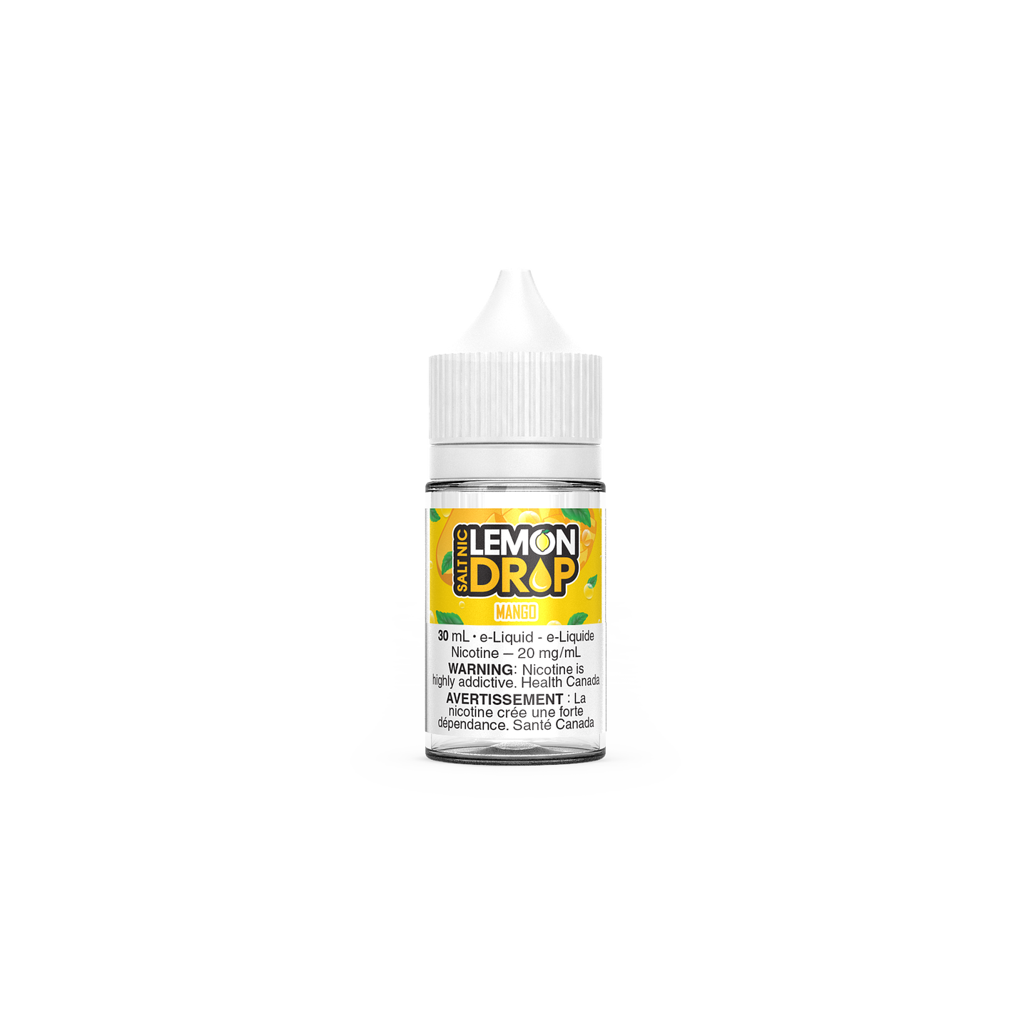 Lemon Drop - Salt Nic, Blue Raspberry flavour, 12mg nicotine, refreshing citrus and berry salt nic vape, smooth vaping experience for Ontario and Quebec users.
