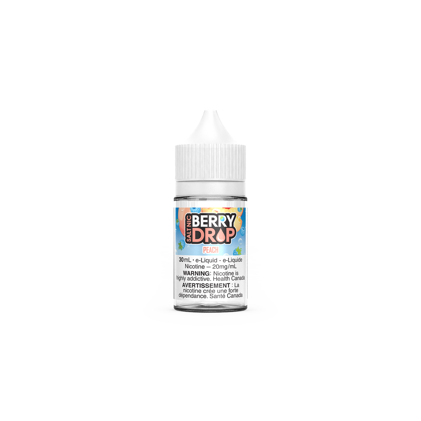 Berry Drop Salt (30mL), Cherry flavour, 12mg nicotine, smooth and fruity vape salt, rich nicotine satisfaction, ideal for Ontario and Quebec customers.