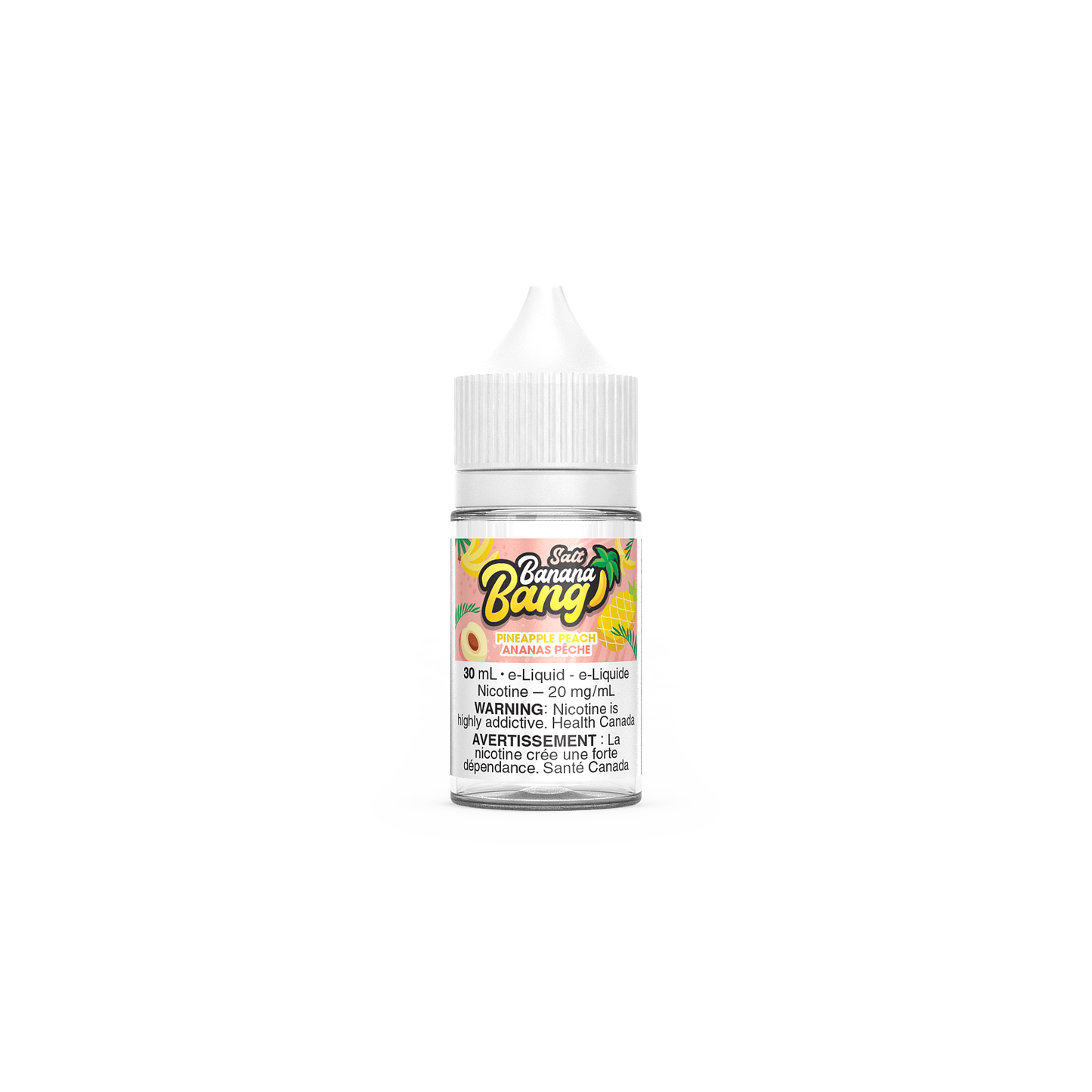 Banana Bang Salt 30mL, Kiwi Strawberry flavour, BOLD 50mg nicotine salt, smooth and satisfying vape, designed for Ontario and Quebec customers.