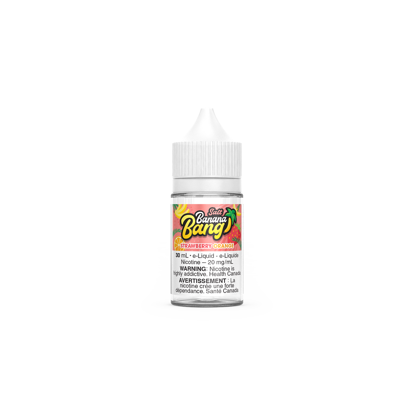 Banana Bang Salt 30mL, Lemon Lime flavour, 12mg nicotine strength, smooth and tangy vape experience, designed for Ontario and Quebec customers.