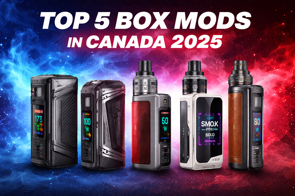Are These The Top 5 Box Mods In Canada In 2025? SupaVapes.com Are These The Top 5 Box Mods In Canada In 2025? SupaVapes.com