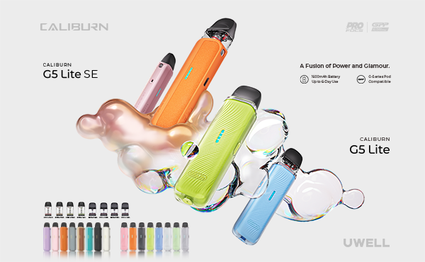 Uwell Caliburn G5 Lite – 1600mAh Stick Pod System – SupaVapes.com