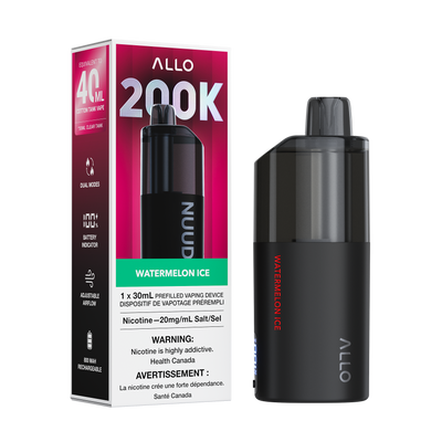Allo Nuud 200K Disposable Vape | 30mL Clear Tank | 200,000 Puffs