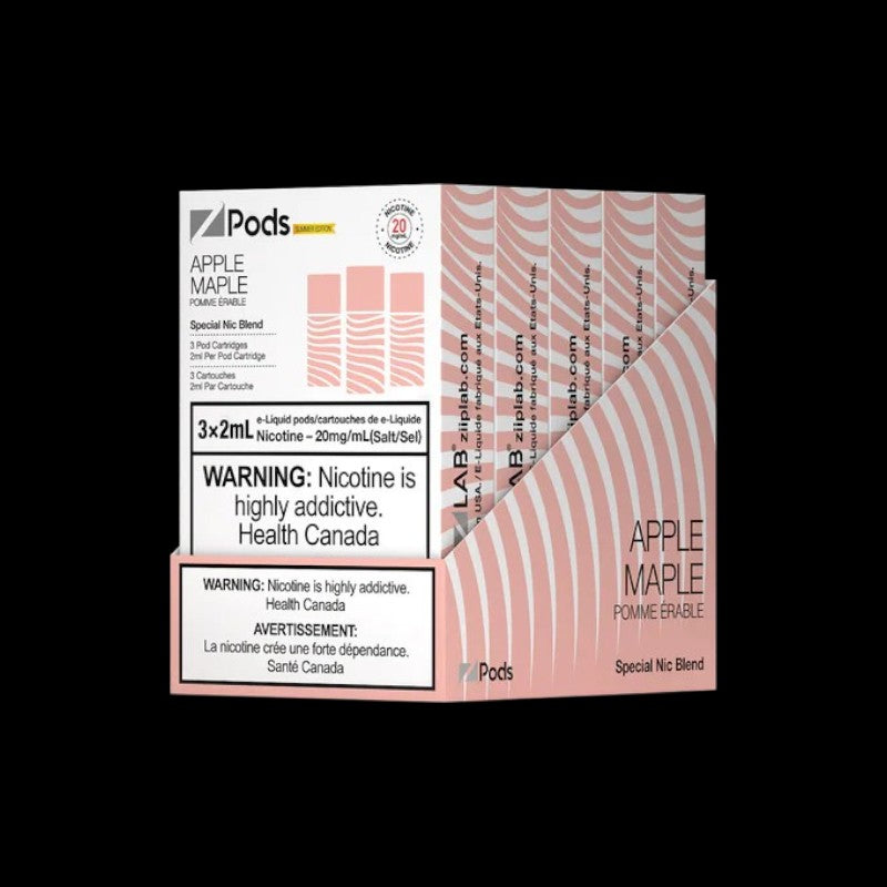 Z Pods, Lemon Lime Ice flavour with 20mg nicotine strength, combining salt nic and freebase for a smooth yet intense vaping experience, ideal for Ontario and Quebec vapers.